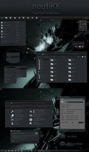 windows 7 black glass theme free download