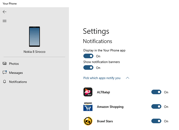 How To Get Android Notifications On Windows 10 Computer - microsoft store brawl stars