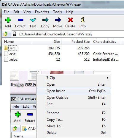 Find What Is Inside An Exe With 7-Zip