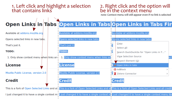 how to select multiple tabs in firefox