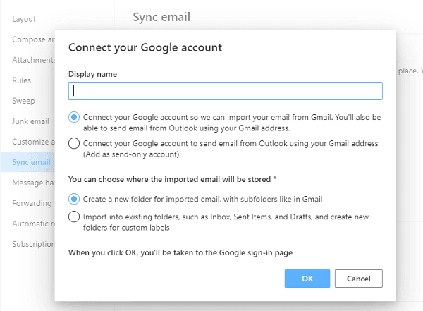 export emails from gmail to outlook