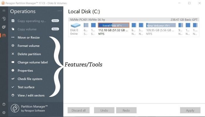 paragon partition manager 5