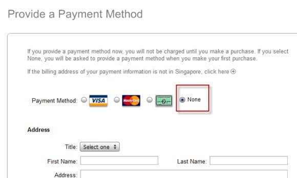 Payment Method iTunes Account