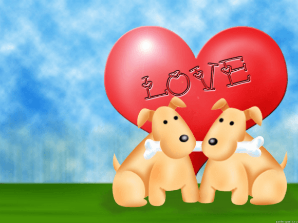 Puppy Love Wallpaper