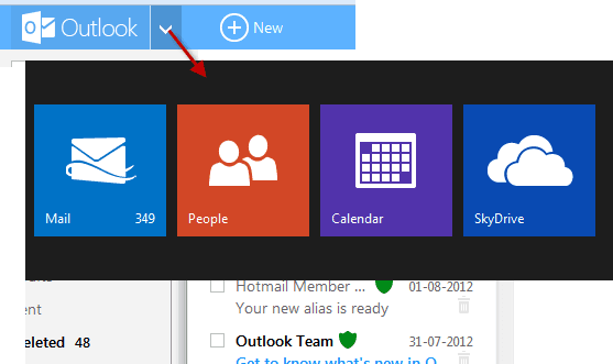 Quick Access to Microsoft Account Features