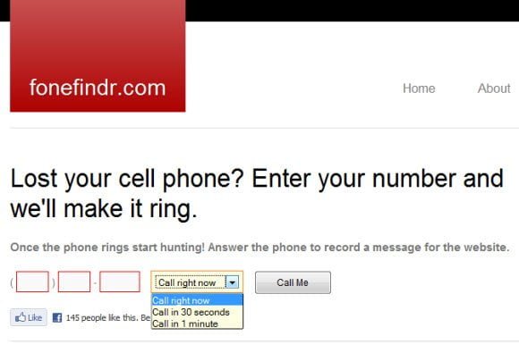 Ring your Phone for free to find your misplaced phone