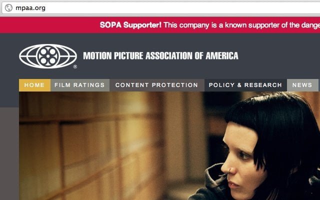 SOPA Supported Websites