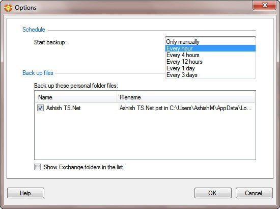 List of Tools to Automatic Backup Outlook PST and OST Files