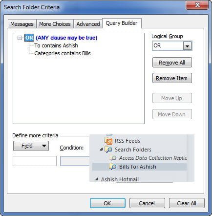 Search Folder Sample