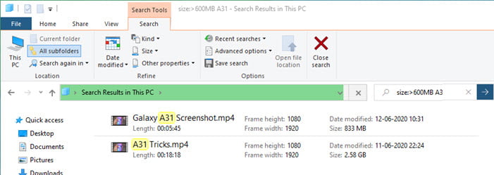windows 10 boolean search operators