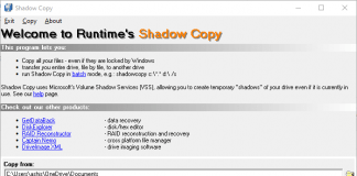 Shadow Copy Windows 10