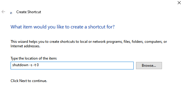 How to shutdown and restart Windows 10 PC with a shortcut?