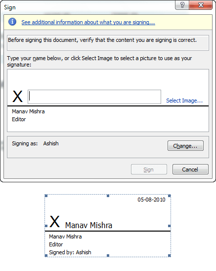 create a signature box in pdf