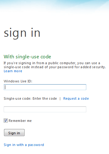 Single Use Code