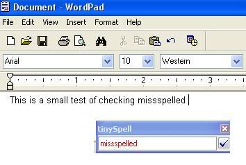 how to enable spell check in wordpad