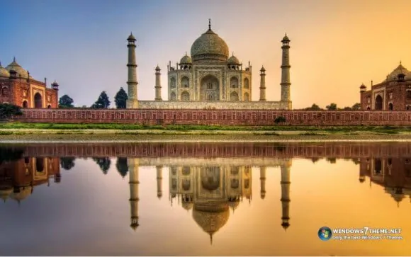 Taj Mahal Free Download Seven Wonders of World Windows 7 theme