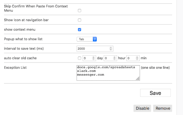 Autosave forms data