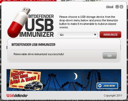 usb vaccine