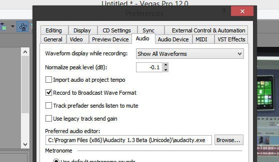 audacity in sony vegas pro download