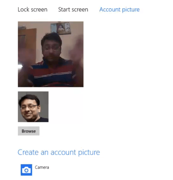 Video in Windows 8 Account Picture