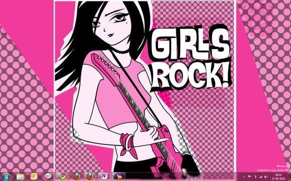 WIndows 7 Girl Rock Theme