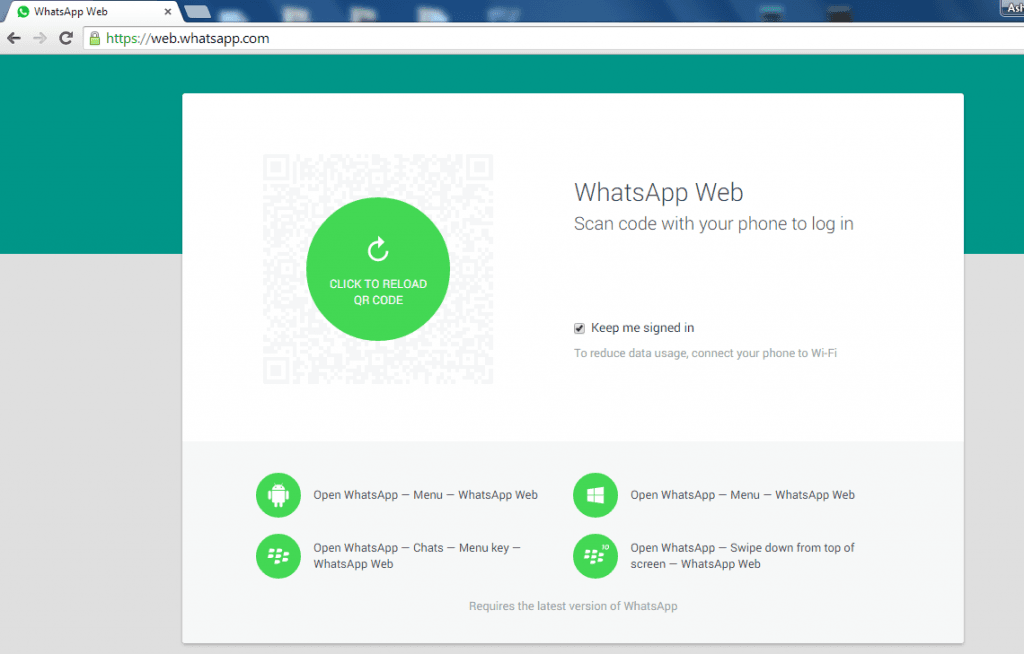 how to install whatsapp web on laptop