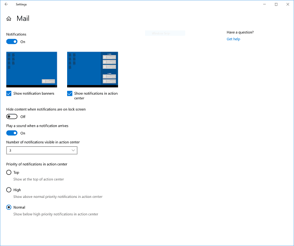 Windows 10 Notifications