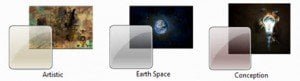 Windows 7 Artitic Earth Space Conception Theme