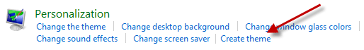 Windows 7 Create theme