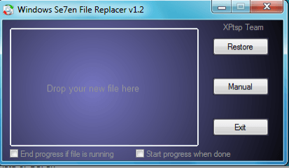 Windows 7 File replacer