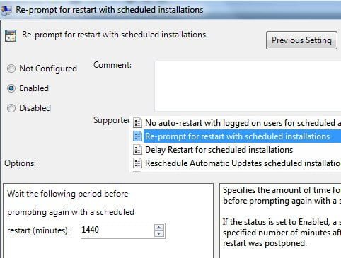 schedule restart windows 7