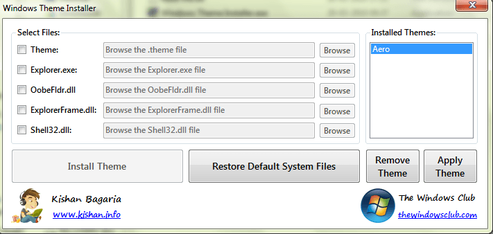 Windows 7 Theme Installer