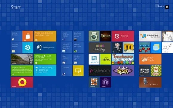 Windows 8 Metro Theme Tiles Series Blue