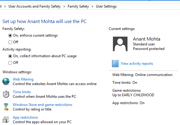 windows 10 family safety not working