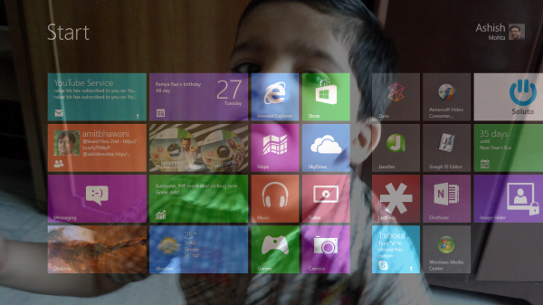 Windows 8 Start Screen Background