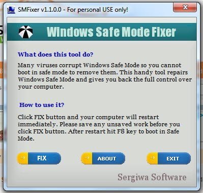 Windows Safe Mode Fixer