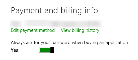 Windows store password protection