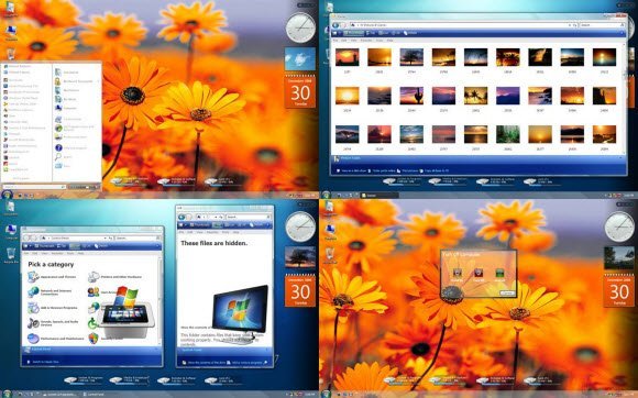 Windows 7 Clearglass Skin for Windowblinds XP