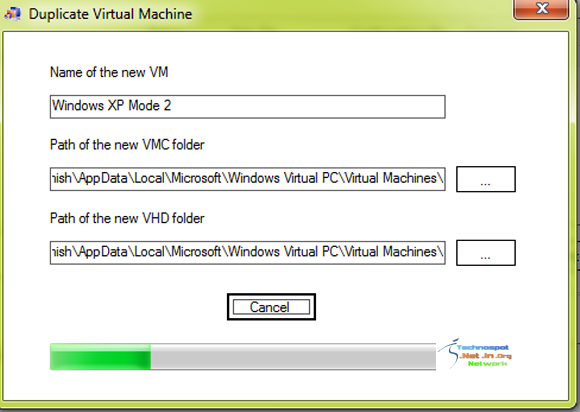 XP More Duplicating VM