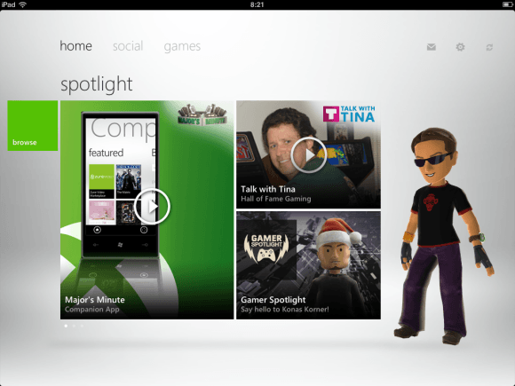Xbox Live App for iPad