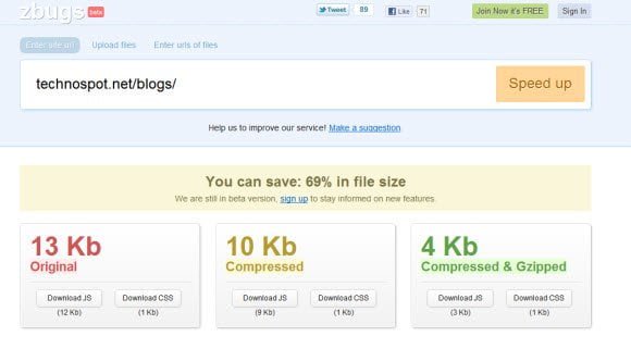 ZBug Javascript and CSS Compression Tool