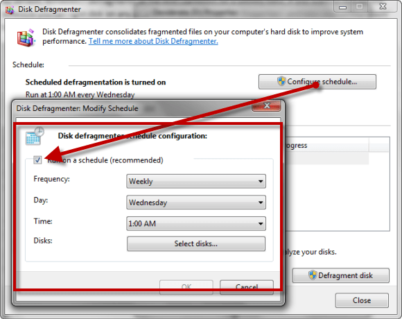 windows 7 quick disk defragmentation