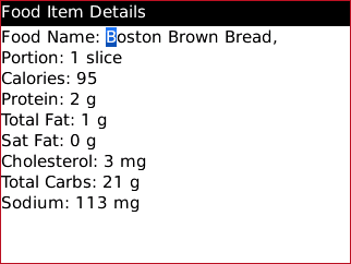 BB weight loss item details