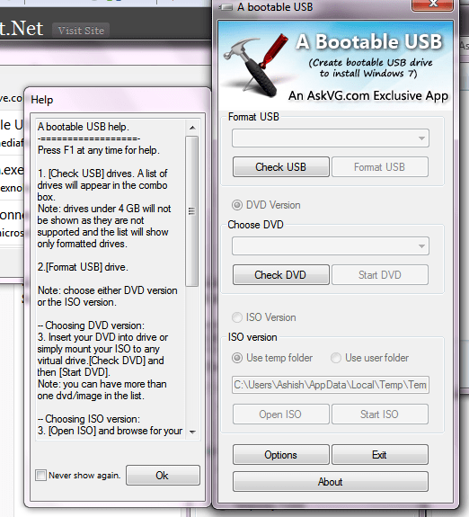 create a bootable usb drive windows 7 64 bit