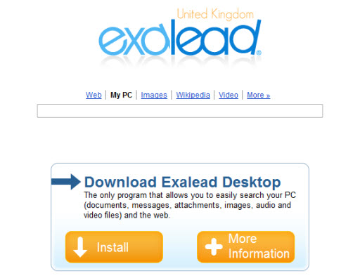 Exalead desktop web search