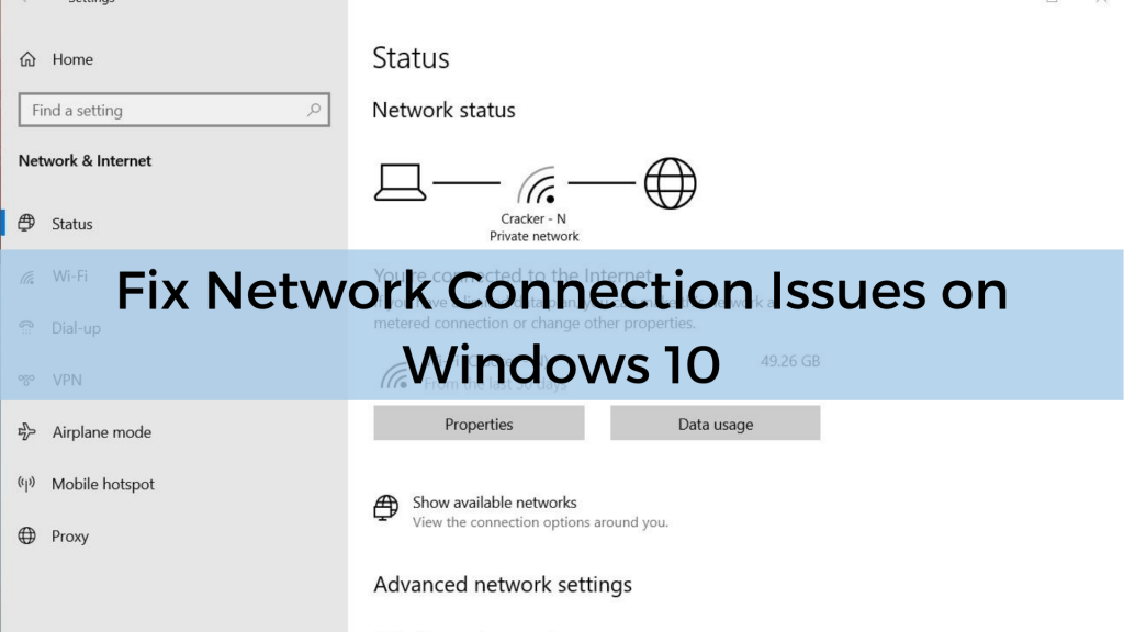 1checker netowek connecion fails