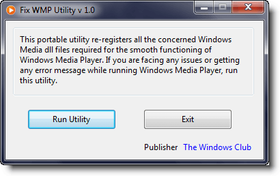 Fix Windows Media Player issues
