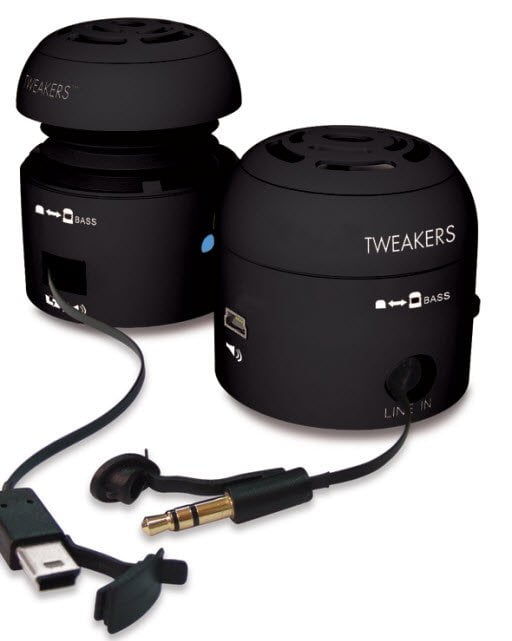 Grandmax retractable speakers black