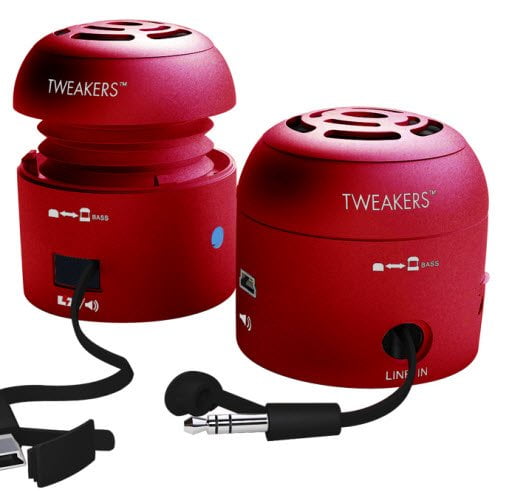 Grandmax retractable speakers Red