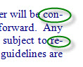 microsoft word hyphenation feature